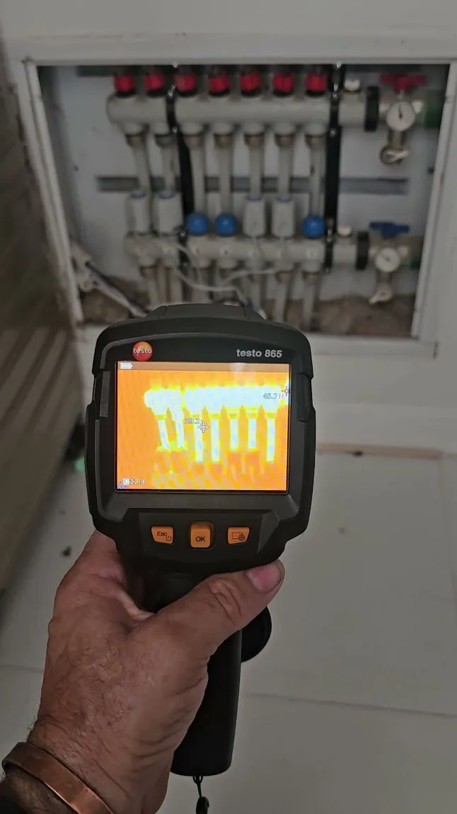 Control termográfico de colectores de piso radiante
